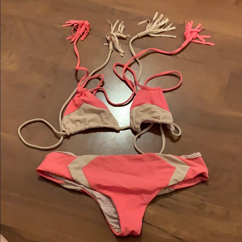 Acacia Swimwear Cannons top and Mentawai bottoms